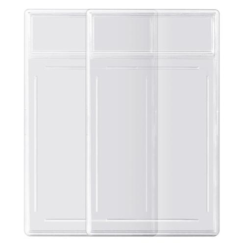 Plastic Card Holder durable & portable & transparent white PC