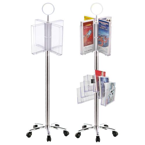 Polystyrene Multifunction Storage Rack with caster transparent PC