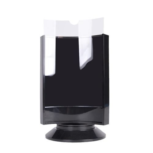 Polystyrene Sign Holder rotatable Polypropylene-PP black PC
