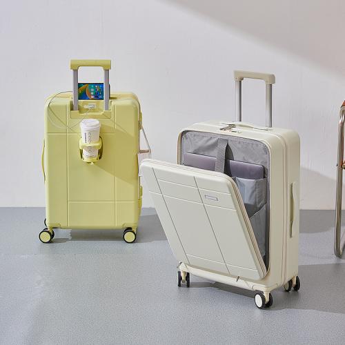 ABS Suitcase with password lock & with USB interface Polyester PC
