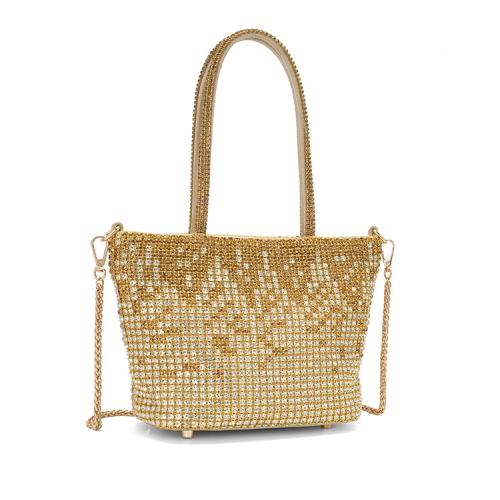 Acrylic Shoulder Bag with chain & with rhinestone Polyester PC