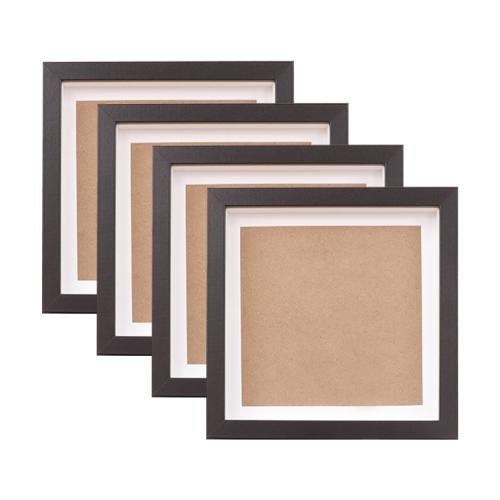 Medium Density Fiberboard & Glass Picture Frame black PC
