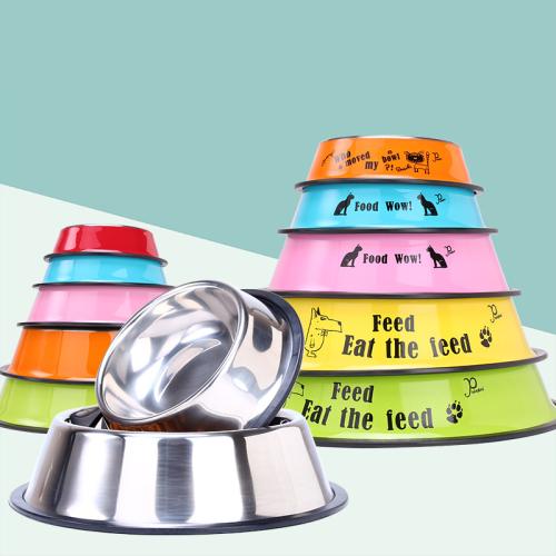Stainless Steel Pet Bowl & anti-skidding PC