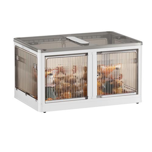 Polypropylene-PP foldable Storage Box dustproof & transparent white PC