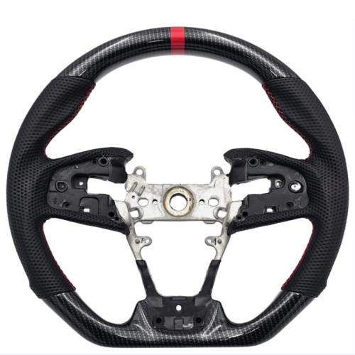 Sports Hydro Dip Carbon Steering Wheel for 2016-2021 HONDA CIVIC Gen 10th Type-R