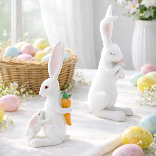 Resin Easter Design Decoration white PC
