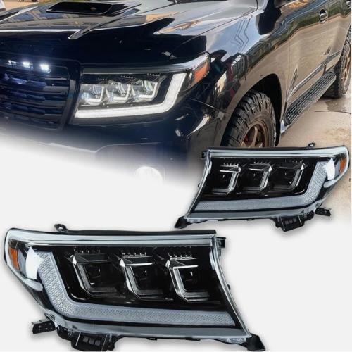 For Toyota Land Cruiser LED 2008-2015 HeadLight Styling Dynamic Turn Signal Lamp