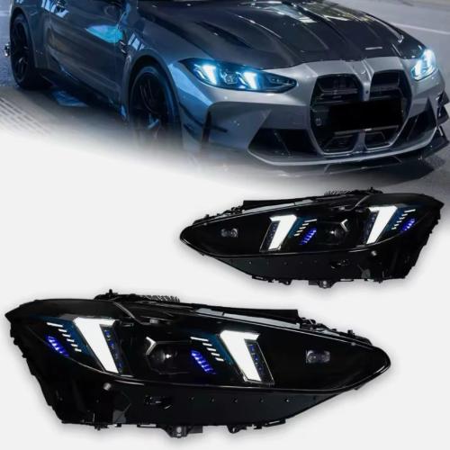 For BMW M3 M4 G22 G82 20-2024 Pair Matrix LED Laser DRL Headlight Assembly