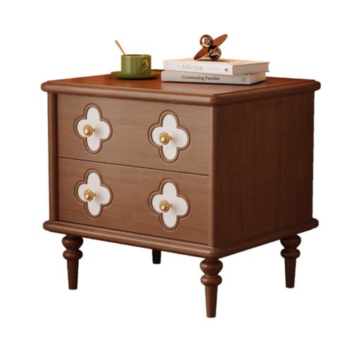 ソリッドウッド ベッドサイドキャビネット 真鍮 選択のためのより多くの色 一つ