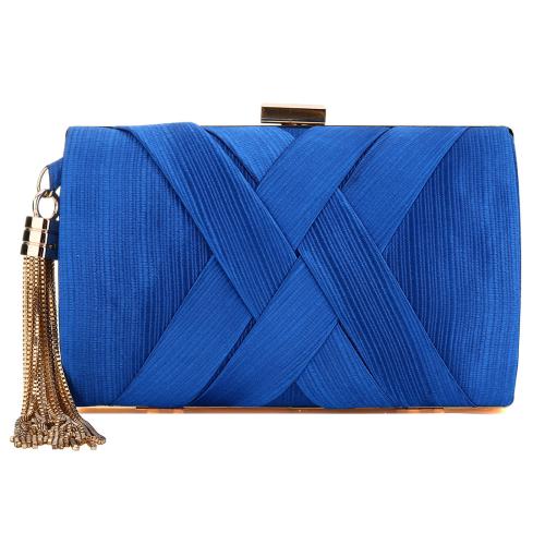 Zinc Alloy & Nylon Boston Bag Clutch Bag attached with hanging strap Solid PC