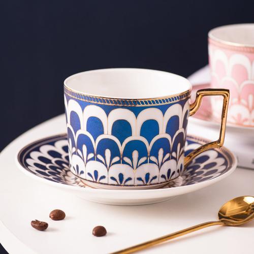 Cerámica Juego de tazas de café, plato & Cuchara, más colores para elegir,  Conjunto