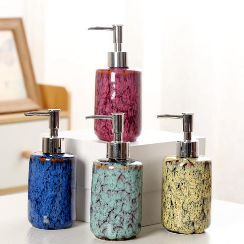 Keramik Seifenflasche, Handgefertigt, mehr Farben zur Auswahl,  Stück