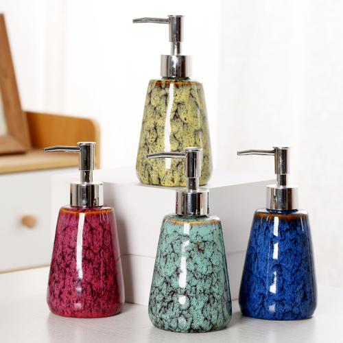 Keramik Seifenflasche, Handgefertigt, mehr Farben zur Auswahl,  Stück