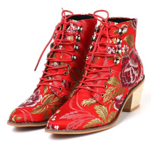 Doek Vrouwen Martens Laarzen Bloemen meer kleuren naar keuze stuk