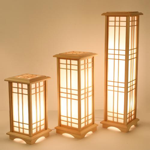 Acryl & Hout Lampen op de vloer Geel stuk