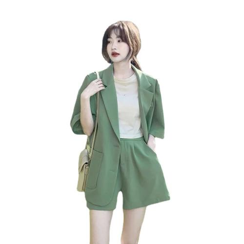 ポリエステル 女性カジュアルセット 短い & コート 単色 選択のためのより多くの色 セット