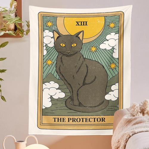 Fashion Wall Hanging Cat Kawaii Creative Tapestry Home Decor for Living Room Bedroom Dorm,different size for choice