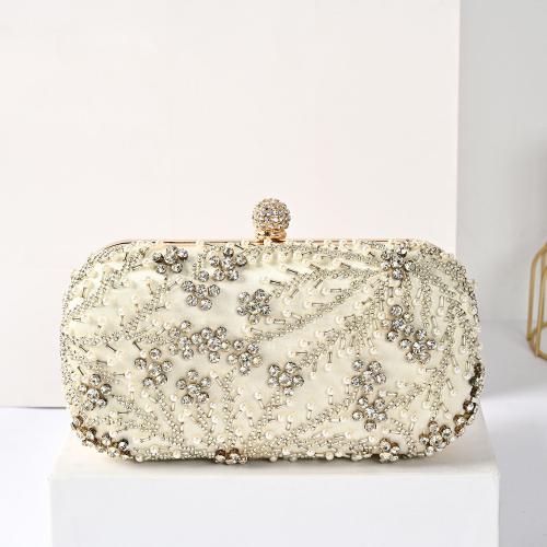 Kunststoffperle & Polyester Clutch Bag, mehr Farben zur Auswahl, Stück