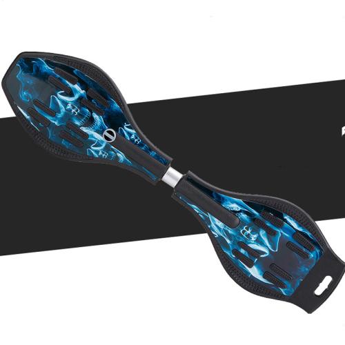 Engineering Plastics Flash Skateboard hardwearing PU Leather printed PC