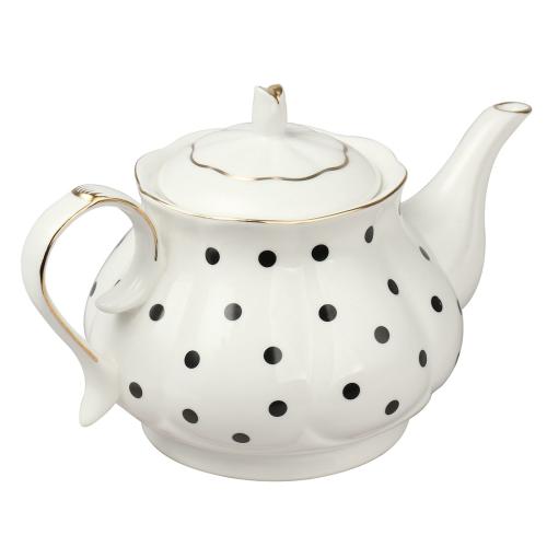 Keramik Teekanne, Punkt, mehr Farben zur Auswahl,  Stück