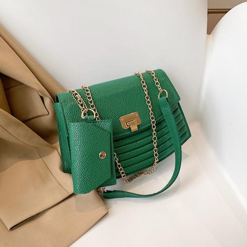 PU kůže Taška přes rameno Lichee Zrno più colori per la scelta kus