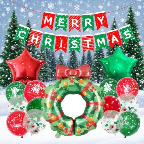 Aluminiumfolie Ballon-Dekoration-Set, mehr Farben zur Auswahl, Festgelegt