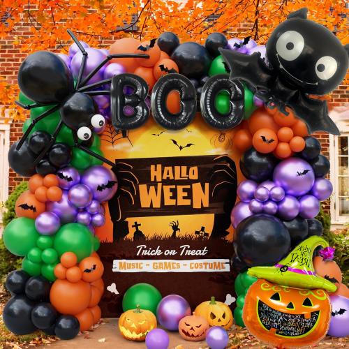 Aluminiumfolie Ballon-Dekoration-Set, Lactopren, mehrfarbig, Stück