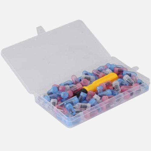 100Pcs Tire Repair Rubber Nails Tyre Puncture Repair Screws Kit w/ Screwdriver