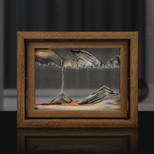 Glas Zand schilderij Decoratie meer kleuren naar keuze stuk