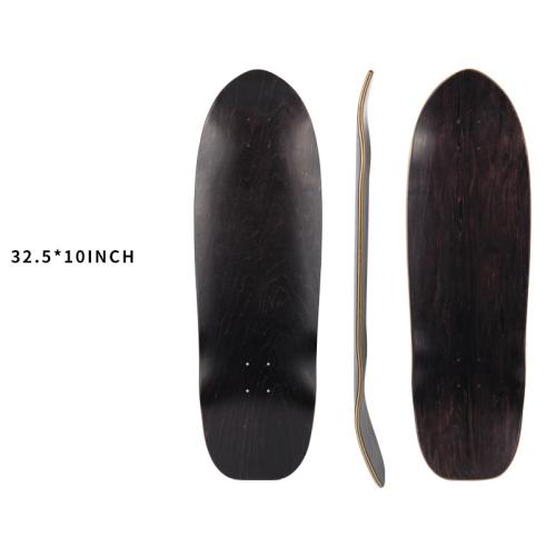 Maple Skateboard hardwearing plain dyed Solid black PC