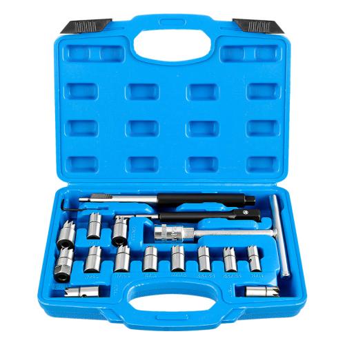 Automobile diesel fuel injector cleaning valve repair tool fuel injector seat cleaner set