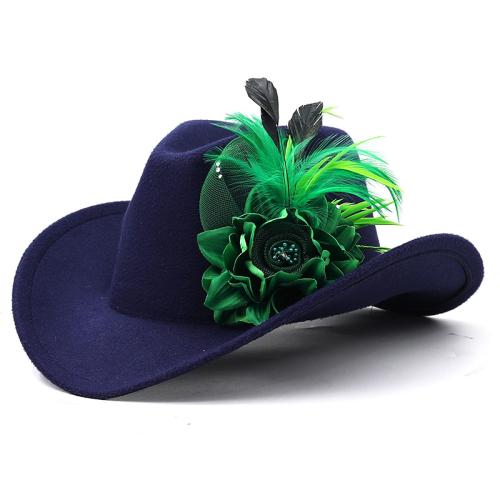 Vlněná tkanina Klobouk Fedora Květinové più colori per la scelta kus