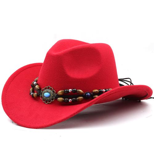 Vlněná tkanina Klobouk Fedora Pevné più colori per la scelta kus