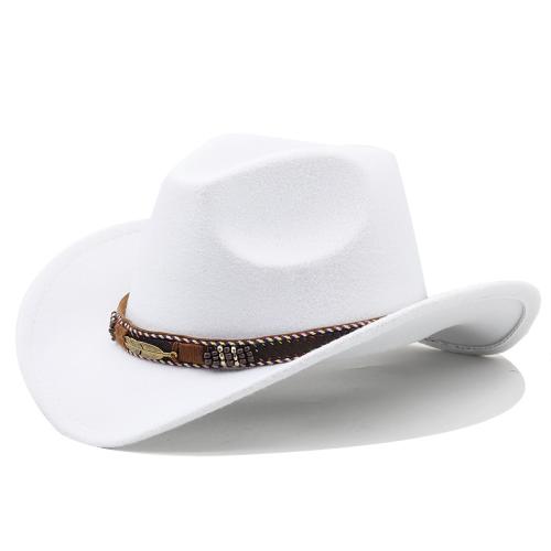 Vlněná tkanina Klobouk Fedora Pevné più colori per la scelta kus