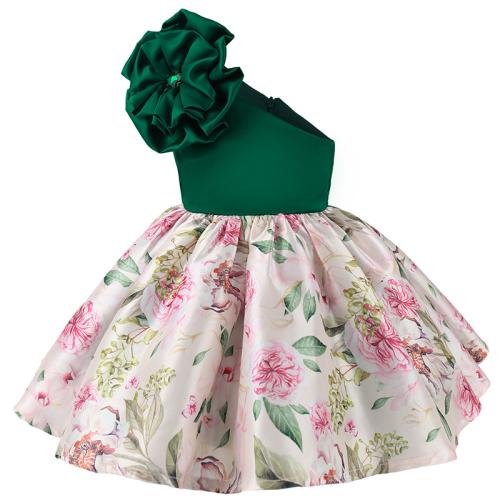 Algodón Vestido de una sola pieza de la muchacha, labor de retazos, Otros, más colores para elegir,  trozo