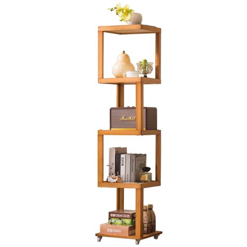 Moso Bamboo Shelf durable & with caster & thickening Solid PC