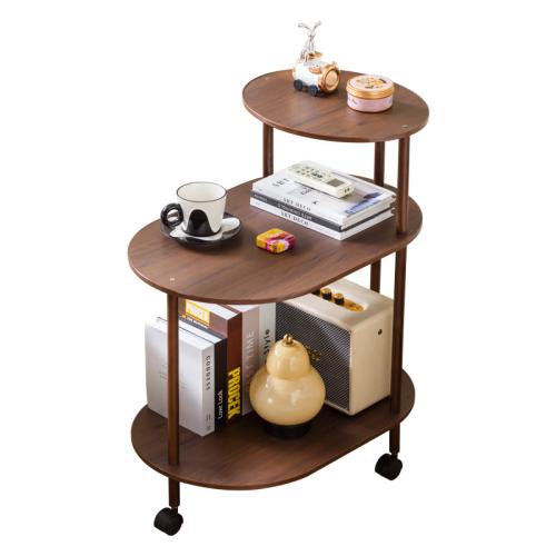 Medium Density Fiberboard Tea Table for storage & durable & with caster Solid PC
