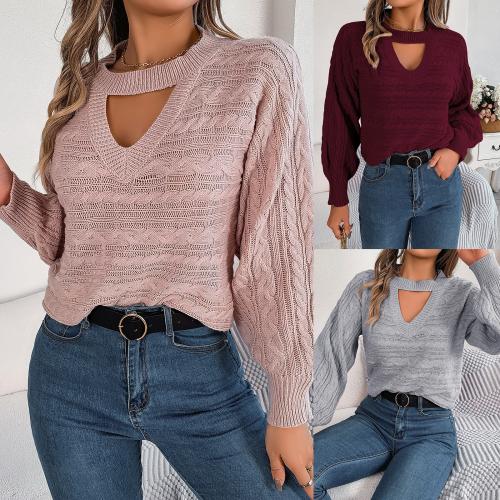 Acrylic Women Sweater & loose Solid PC