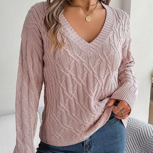 Acrylic Women Sweater & loose Solid PC