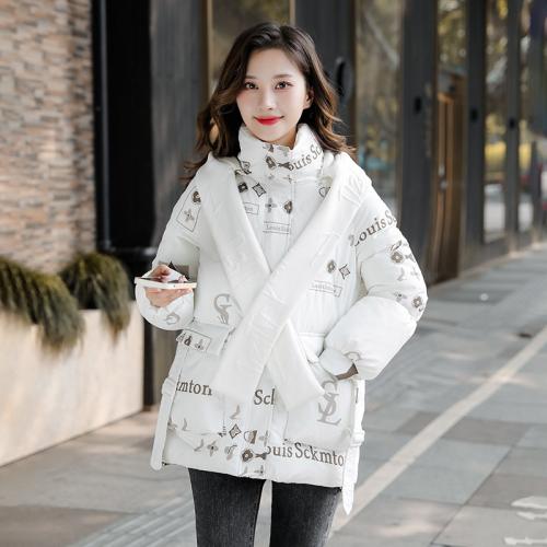Polyester Plus Size Women Parkas & loose PC