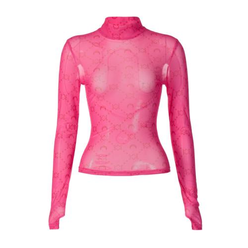 ポリエステル 女性ロングスリーブTシャツ 印刷 他 選択のためのより多くの色 一つ