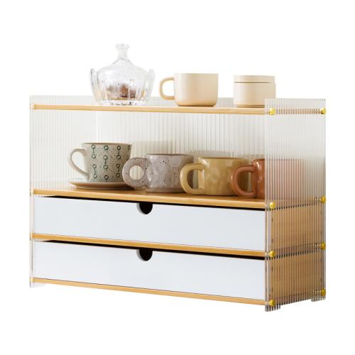 Moso Bamboo & Acrylic Shelf for storage PC