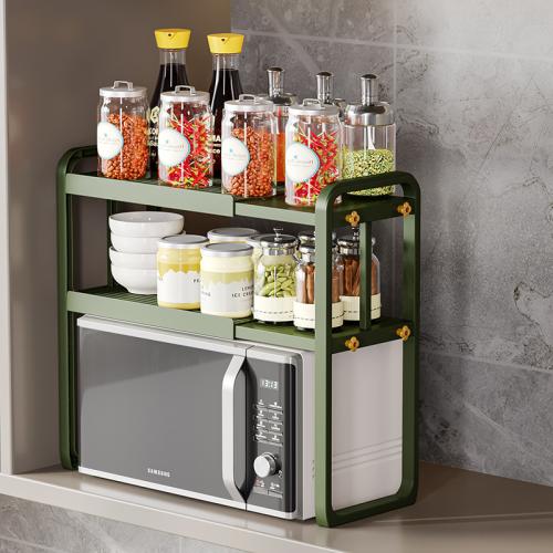 HIPS & Stainless Steel Punch-free Kitchen Shelf stretchable PC
