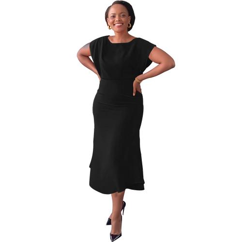 Poliéster Vestido de una pieza, Sólido, más colores para elegir,  trozo