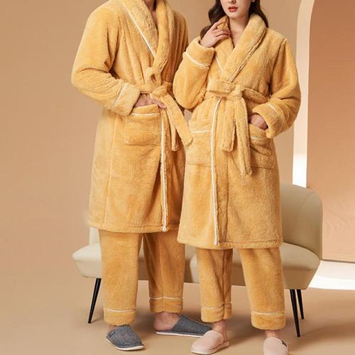 Polyester Paar Winter Pyjama Set Lappendeken Solide meer kleuren naar keuze Instellen