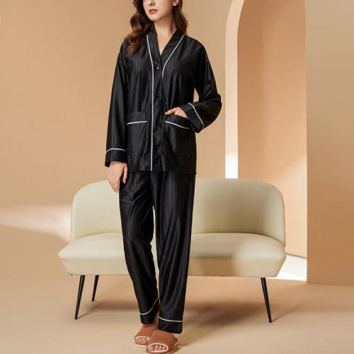 Polyester Paar Winter Pyjama Set Lappendeken meer kleuren naar keuze Instellen