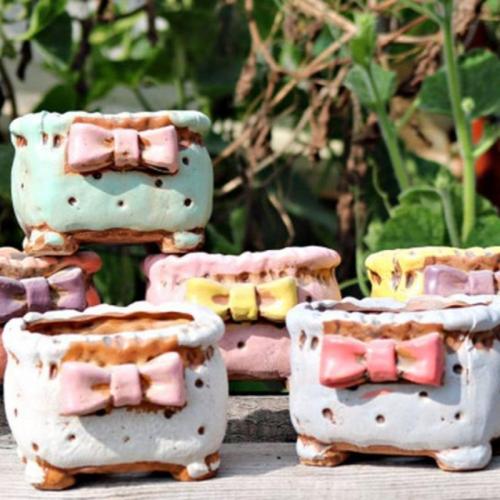 Porselein Bloempot Solide meer kleuren naar keuze stuk