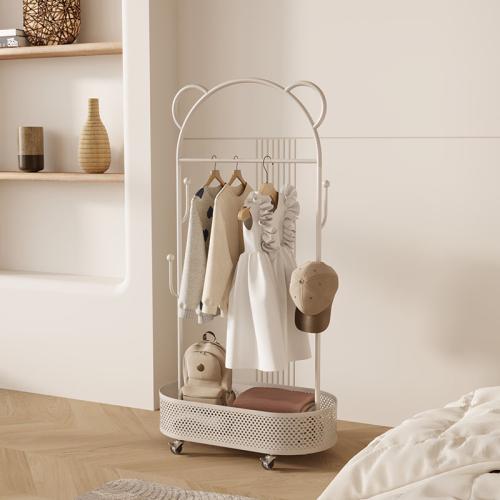 Metal Multifunction Clothes Hanging Rack with caster Iron PC