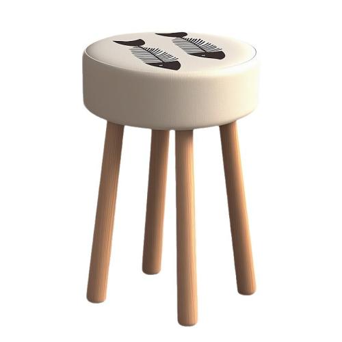 Solid Wood silent Stool & anti-skidding Cloth & Sponge PC