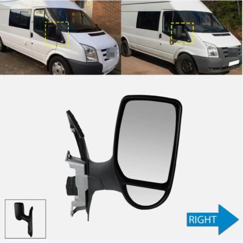 For Ford Transit MK7 06-14 Right Wing Door Mirror Short Arm Electric Driver Side